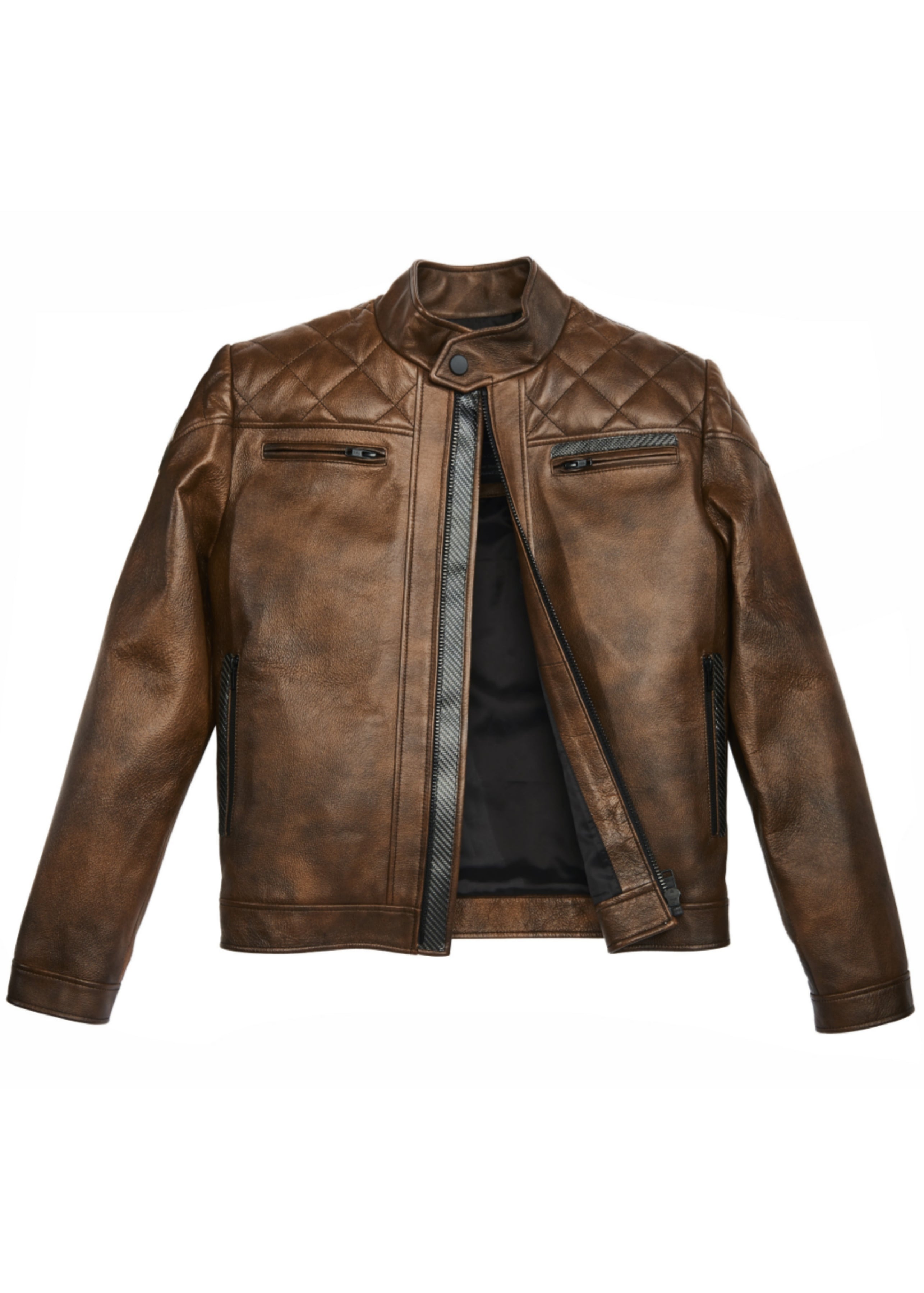 PABLO VINCI Leather down jacket - ジャケット・アウター